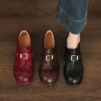 CHIKO Daryn Round Toe Block Heels Oxfords Shoes