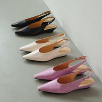 CHIKO Edna Pointy Toe Wedge Slingback Shoes