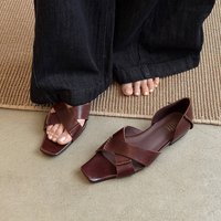CHIKO Emiline Open Toe Block Heels Flats Sandals