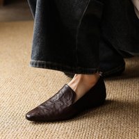 CHIKO Fannie Pointy Toe Wedge Loafers Shoes