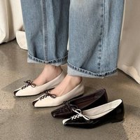 CHIKO Estrellita Lace Up Two Tone Pointy Toe Wedge Pumps Shoes