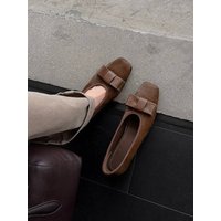 CHIKO Frayda Square Toe Wedge Pumps Shoes