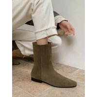 CHIKO Gennifer Pointy Toe Block Heels Ankle Boots