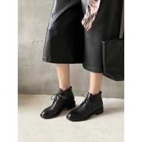 CHIKO Gen Round Toe Block Heels Ankle Boots