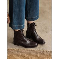 CHIKO Giovanna Square Toe Block Heels Ankle Boots