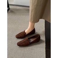 CHIKO Gennie Square Toe Wedge Loafers Shoes