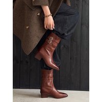 CHIKO Giselle Square Toe Block Heels Ankle Boots