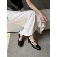 CHIKO Glenine Square Toe Block Heels Mary Jane Shoes