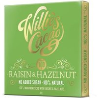 Willies Raisin & Hazelnut 100% dark bar