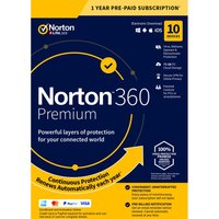 Norton 360 Premium EU Key (1 Year / 10 Devices) + 75 GB Cloud Storage