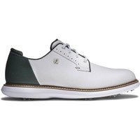 FootJoy Traditions Blucher Golf Shoes - White/Green