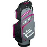 Cobra Signature Golf Cart Bag - Grey/Pink/Black