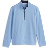 Ashworth French Terry 1/4 Zip Golf Sweater - Chambray Blue
