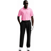 Nike Dri-Fit Velocity Floral Print Golf Polo Shirt - Pink Foam/Peony/Black