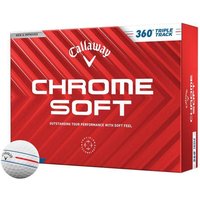 Callaway Chrome Soft 360 Triple Track Golf Balls - White