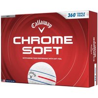 Callaway Chrome Soft 26 360 Triple Track Golf Balls - White