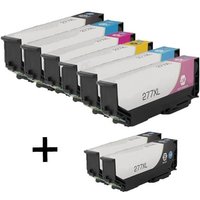 Compatible Epson 277XL Full Set + 2 EXTRA Black Ink Cartridges (8 Pack) Multipack