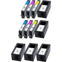 Compatible HP 923e EvoMore High Yield 2 Full Sets + 3 EXTRA Black Ink Cartridges (11 Pack) Multipack