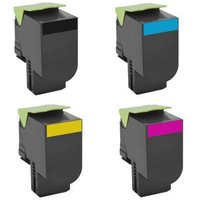 Compatible Lexmark C540H1CG/KG/MG/YG 1 Full Set Toner Cartridges (4 Pack) Multipack
