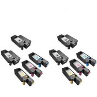 Compatible Dell 332-0399/0400/0401/0402 2 Full Set + 2 EXTRA Toners Cartridges (10 Pack) Multipack