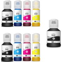 Compatible Epson T5421/24 2 Full Sets + 1 EXTRA Black Ink Bottles (9 Pack) Multipack
