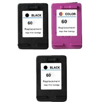 Compatible HP 60 Full set + 1 EXTRA Black Ink Cartridges (3 Pack) Multipack