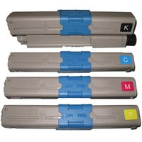 Compatible Okidata 44469802/44469719/20/21 Full Set Toner Cartridges (4 Pack) Multipack