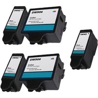 Compatible Dell DW905/DW906 2 Full Set + 1 EXTRA Inkjet Cartridges (5 Pack) Multipack