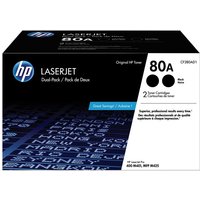 HP 80A (CF280AD1) Black Original Standard Yield Ink Cartridges (Twin Pack)