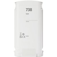 Compatible HP 738 Cyan Standard Yield Ink Cartridge (Replaces HP 498N5A)