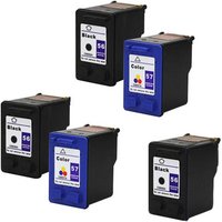 Compatible HP 56/57 2 Full set + 1 EXTRA Black Ink Cartridges (5 Pack) Multipack