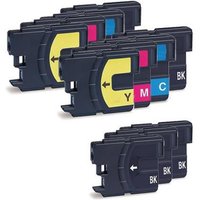Compatible Brother LC65BK/C/M/Y 2 Full Sets + 3 EXTRA Black Ink Cartridges (11 Pack) Multipack