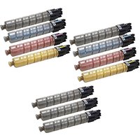 Compatible Ricoh 841918//19/20/21 2 Full Sets + 3 EXTRA Black Toner Cartridges (11 Pack) Multipack