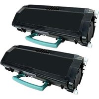 Compatible Lexmark E260A21A Toner Cartridges (2 Pack) Twin Pack Black
