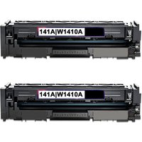 Compatible HP 141A Black Standard Capacity Toner Cartridges (2 Pack) Twin Pack