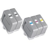 Compatible Canon PFI-307BK/MBK/C/M/Y Full Set Inkjet Cartridges (5 Pack) Multipack