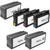 Compatible HP OfficeJet 8702 All-in-One Printer Ink Cartridges (6 Pack) -F6U19AN Multipack