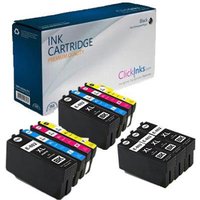 Compatible Epson 802XL 2 Full Sets + 3 EXTRA Black Ink Cartridges (11 Pack) Multipack