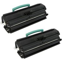 Compatible Lexmark E250A21A Toner Cartridges (2 Pack) Twin Pack Black