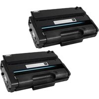 Compatible Ricoh 406989 Toner Cartridges (2 Pack) Twin Pack Black