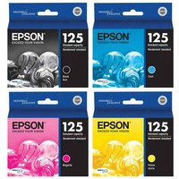 Epson 125 Full Set Original Standard Capacity Ink Cartridges (4 Pack)