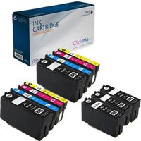 Compatible Epson 702XL 2 Full Sets + 3 EXTRA Black Ink Cartridges (11 Pack) Multipack