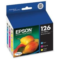 Epson 126 (T126520) Cyan Magenta Yellow Original High Capacity Ink Cartridges - 3 Pack