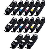 Compatible Canon PGI-230BK/CLI-231BK/GY 2 Full Sets + 3 EXTRA Black Inkjet Cartridges Multipack