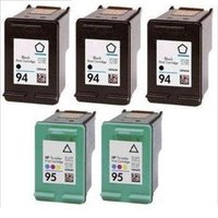 Compatible HP 94/95 2 Full set + 1 EXTRA Black Ink Cartridges (5 Pack) Multipack