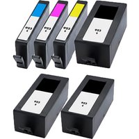 Compatible HP 923e EvoMore High Yield Full Sets + 2 EXTRA Black Ink Cartridges (6 Pack) Multipack