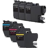 Compatible Brother LC3013BK/C/M/Y Full Sets + 2 EXTRA Black Compatible Ink (6 Pack) Multipack