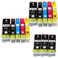 Compatible Epson 410XL 2 Full Set + 3 EXTRA Black Ink Cartridges (13 Pack) Multipack