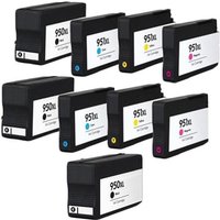 Compatible HP 950XL/951XL 2 Full sets + 1 EXTRA Black Ink Cartridges (9 Pack) Multipack