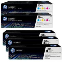 Compatible HP 126A 2 Full set + 1 EXTRA Black Toner Cartridges (9 Pack) Multipack